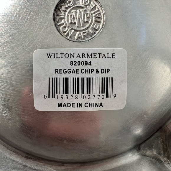 Vintage Wilton Armetale Reggae Chip and Dip Server, Round, 14-Inch - Picture 6 of 12